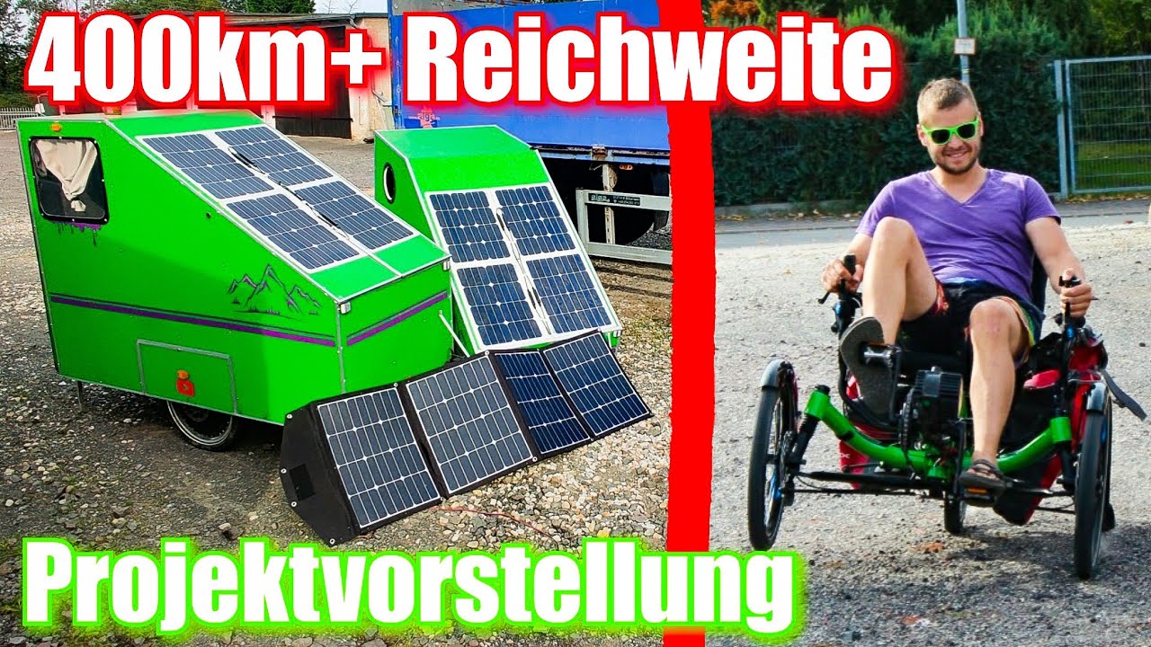 🔥Solar-Langstrecken-Fahrradwohnwagen-Gespann bauen mit HP Velotech Trike - Projektvorstellung
