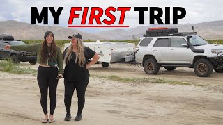 My FIRST Trip in the NEW Camper! | Anza Borrego Adventure | Full-Time in My A-Frame Camper