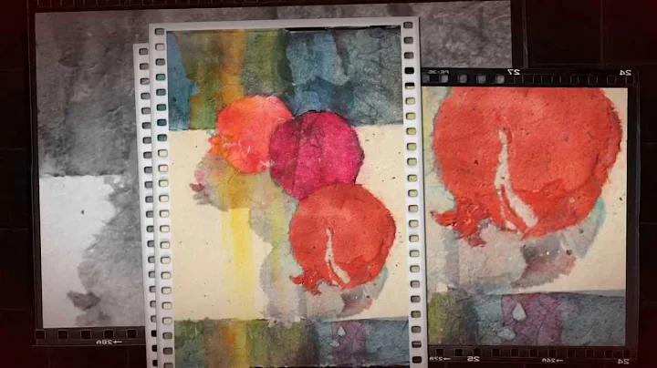 Stained Paper Collage with Watercolor