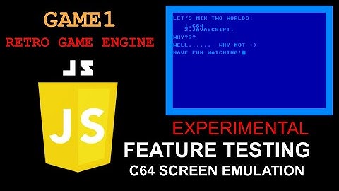 SHORT - MADNESS - C64 screen emulation in GAME1 game engine!!!