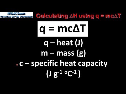 5.1 Calculating ΔH using q = mcΔT (SL)