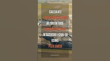 Cut & Fill Volume Between Two Terrains in CAD #earthwork #plexearth #shorts