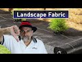 Dont use landscape fabric or weed barrier