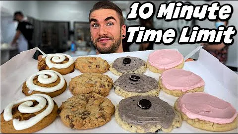 INSANE COOKIE FOOD CHALLENGE! ONLY 10 MINUTES? Atlanta Georgia | Man Vs Food