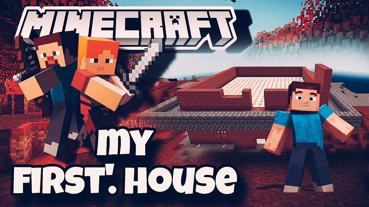 Make my first house in Minecraft "😎#minecraft" MINECRAFT - YouTube