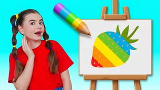 magic pen learn color finger family yummy fruits nick poli