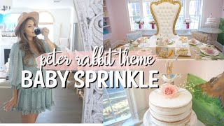 PETER RABBIT BABY SPRINKLE | BABY #2 SURPRISE GENDER | DITL VLOG SPRING SHOWER