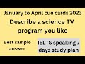 Describe a science tv program you like | January to April cue cards 2023 | image