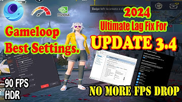 Pubg Mobile Emulater Lag Fix 2024 l 3.4 UPDATE l FPS Drop Fix l Best Settings For Gameloop