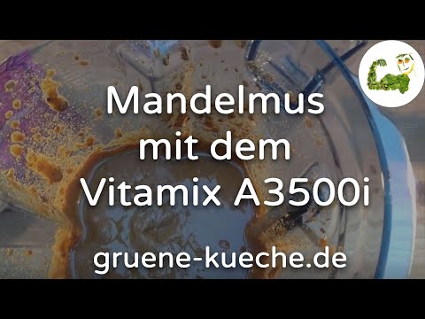 Mandelmus mit dem Hochleistungsmixer zubereiten