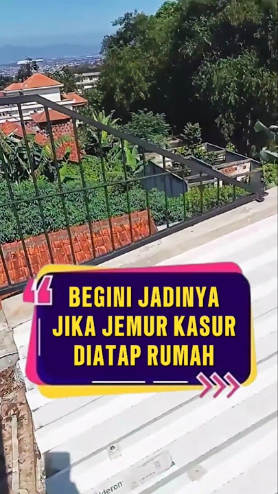 Begini jadinya jika jemur kasur diatap rumah ❗ #videoviral