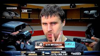 Ilya Bryzgalov Interview Response Hilarious