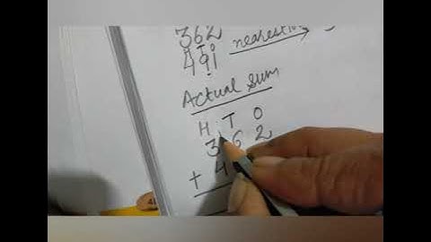 Class 3, Maths..Chapter 2 Addition... part -9 ....Actual sum and estimated sum.