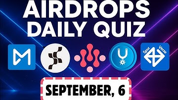 🔥 Airdrops Daily Quiz | Marina, Xenea, Arichain, Spur Protocol & SyntaxVerse 🚀 September 6