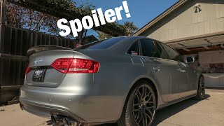 Enlaes Trunk lip install on my B8 S4!