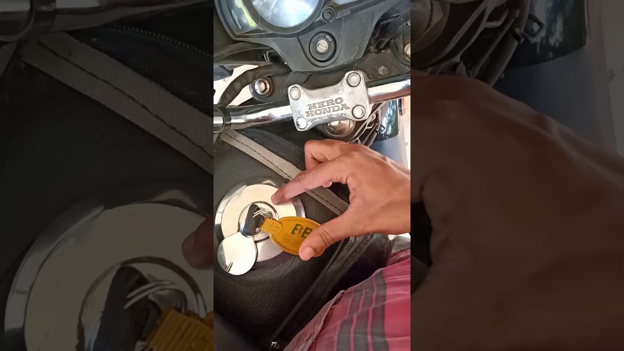 How to close a bike petrol tank hero honda passion pro YouTube