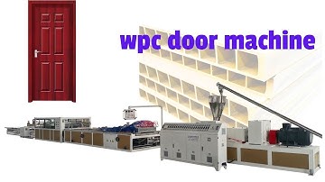 wood plastic composite extrusion line wpc door panel production PVC profile machine window factory