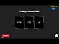 Glowing animated border | #animatedborder #glowingborder