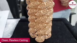 A regular casting of 21K gold at Harshad Group