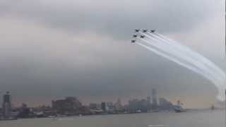 Fleet Week 2012 Fly Overs from FDNY fire boat