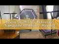 Review CLORIS 45'' Rebounder Trampoline for Adults - Max Load 450lbs, Trampoline with Adjustable Foa