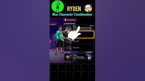 NEW RYDEN CHARACTER COMBINATION 🤯|| RYDEN CHARACTER COMBINATION👑 || CHARACTER COMBO #shorts #ff