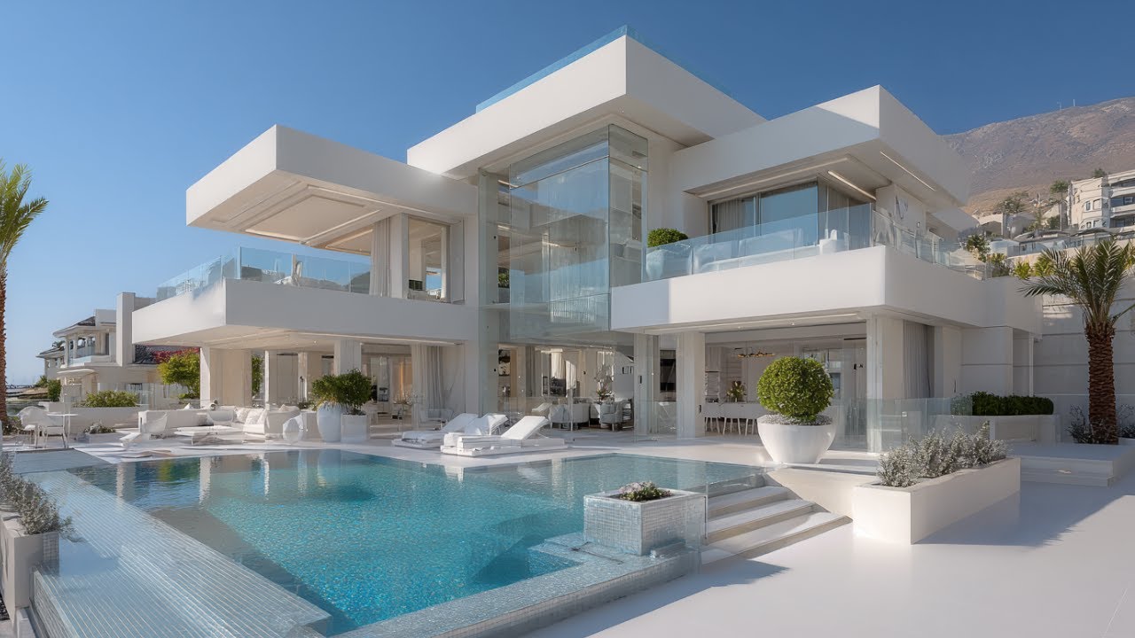Luxurious Modern Contemporary Mansion Design with Beautiful Interior and Exteriors.