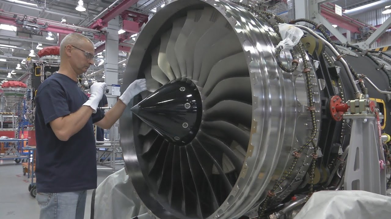 Rolls Royce Trent production of turbojet engines