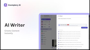 How to use AI Writer | Exemplary AI