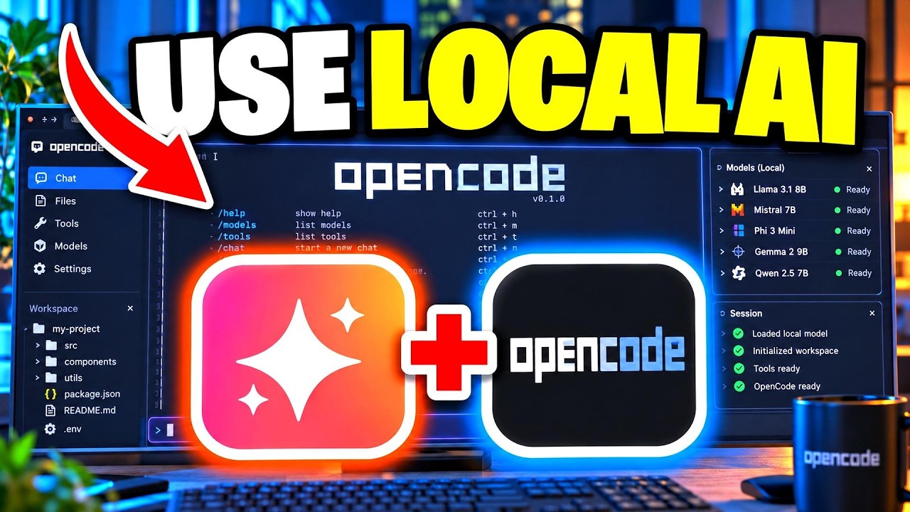 How To Use OpenCode With Local AI Models Using Ollama - Full Guide ...
