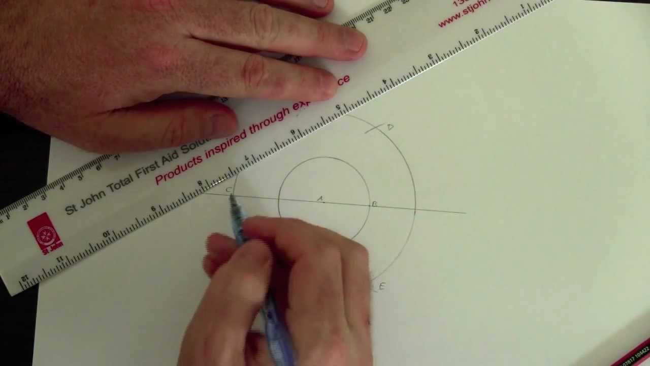 Constructing An Equilateral Triangle - YouTube