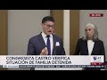 Congresista Joaquín Castro visita a familia de mariachis detenida en Dilley