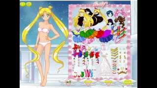 Sailor Moon anime dress up game screenshot 4