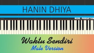 Video thumbnail of "Hanin Dhiya - Waktunya Sendiri MALE (Karaoke Acoustic) by regis"