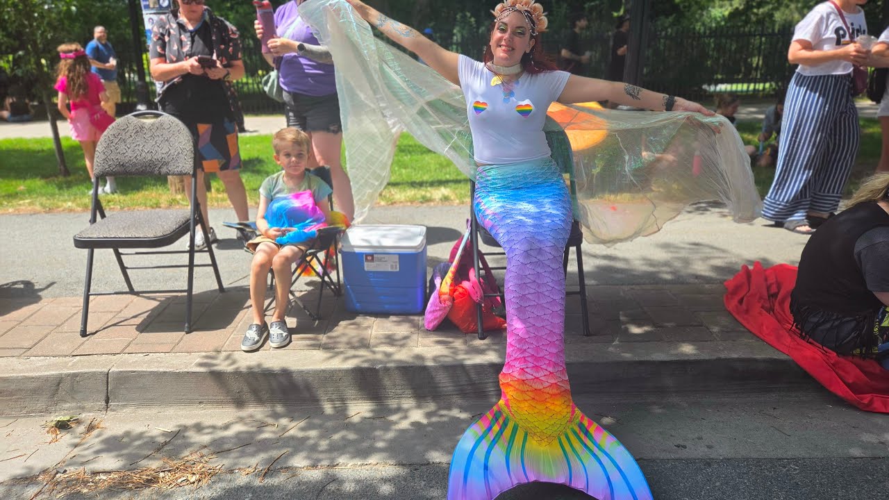 Halifax Pride Parade 2026 with Raina Mermaid #pride #mermaid #HRM #halifax #summer #canada