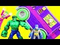 Batman rescues his friends  the joker tries to stop hulk