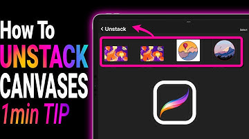How To Unstack Canvases In Procreate - Procreate Tutorial For Beginners