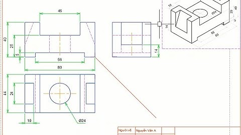 VẼ KỸ THUẬT CƠ KHÍ - CHƯƠNG 3: BÀI TẬP 8E - TÌM HÌNH CHIẾU VUÔNG GÓC