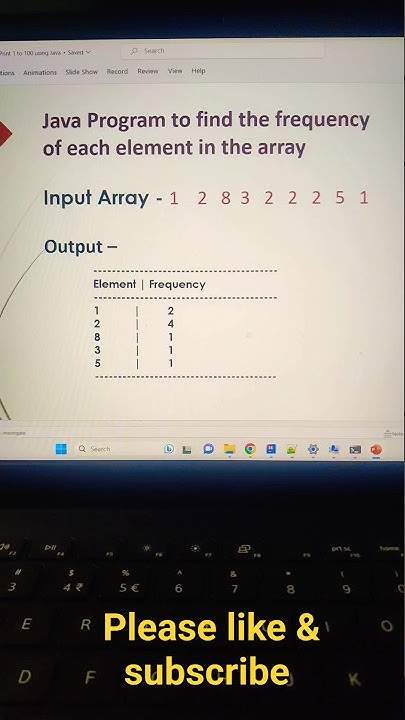 Find Frequency in array #coding #java #code #javaclass #viral #trading ...