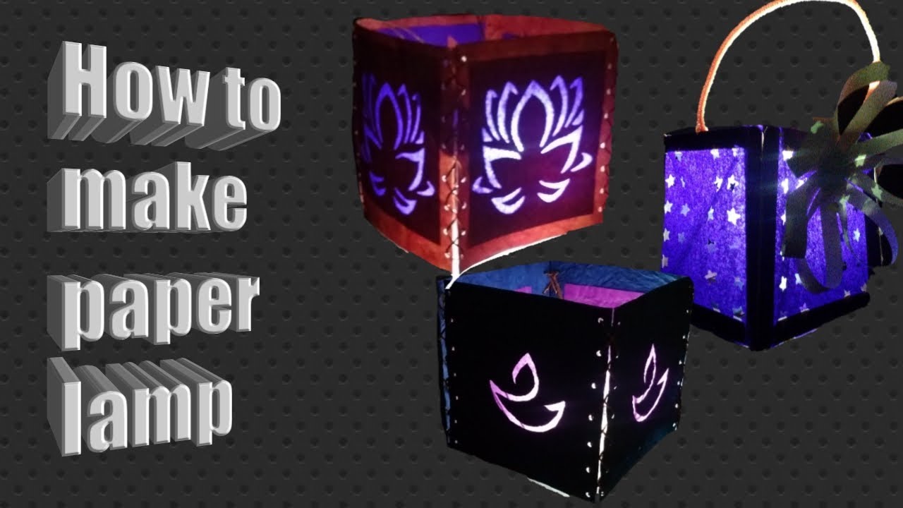 How to make paper lamp Diwali decoration ideas at home YouTube