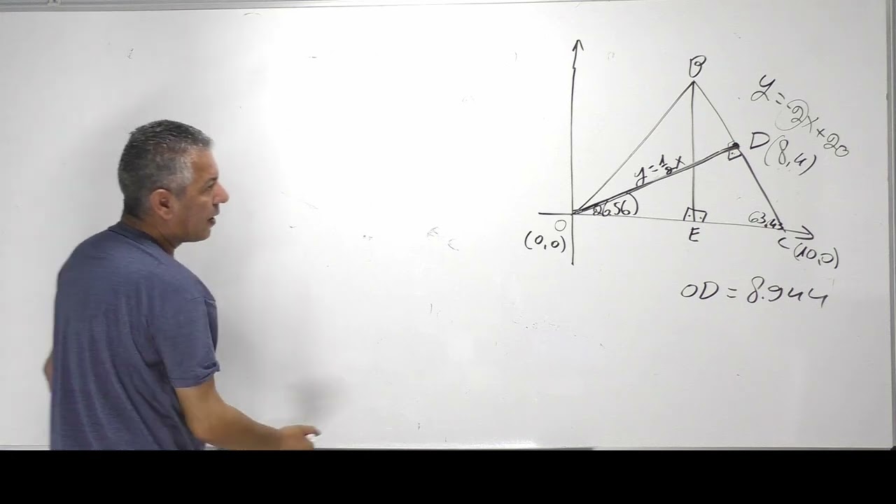 פתרון בגרות 471 קיץ 2020 מועד א שאלה 4-גיאומטריה.