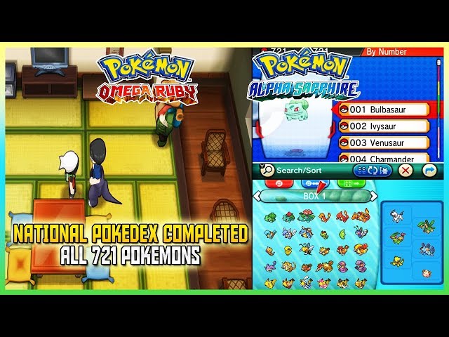 Pokemon Omega Ruby & Alpha Sapphire - Full Pokedex Complete! [All