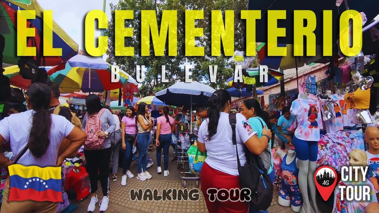 Венесуэла 🇻🇪: Кладбищенский бульвар | Пешеходная экскурсия по Каракасу в формате 4K 360°