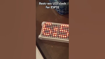 Basic-ass LED Clock for ESP32 (with NTP sync @ boot)