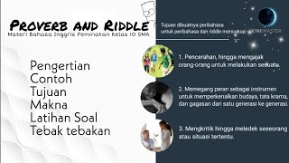 Proverb and Riddle