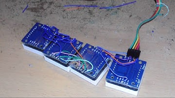 Arduino tutorial: LED Matrix red 8x32 256 Led driven by MAX7219 (or MAX7221) and Arduino Uno
