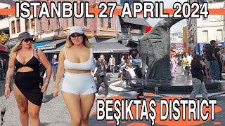 Explore Istanbul: Live markets and restaurants in the Besiktas district, join this tour|4K UHD 60fps