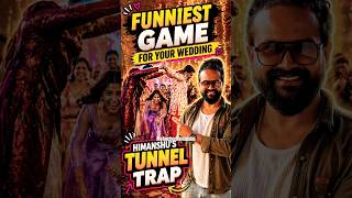 Bride vs groom tunnel chase tunnel trap game by wedding anchor Himanshu | Haldi Game that gets crazy