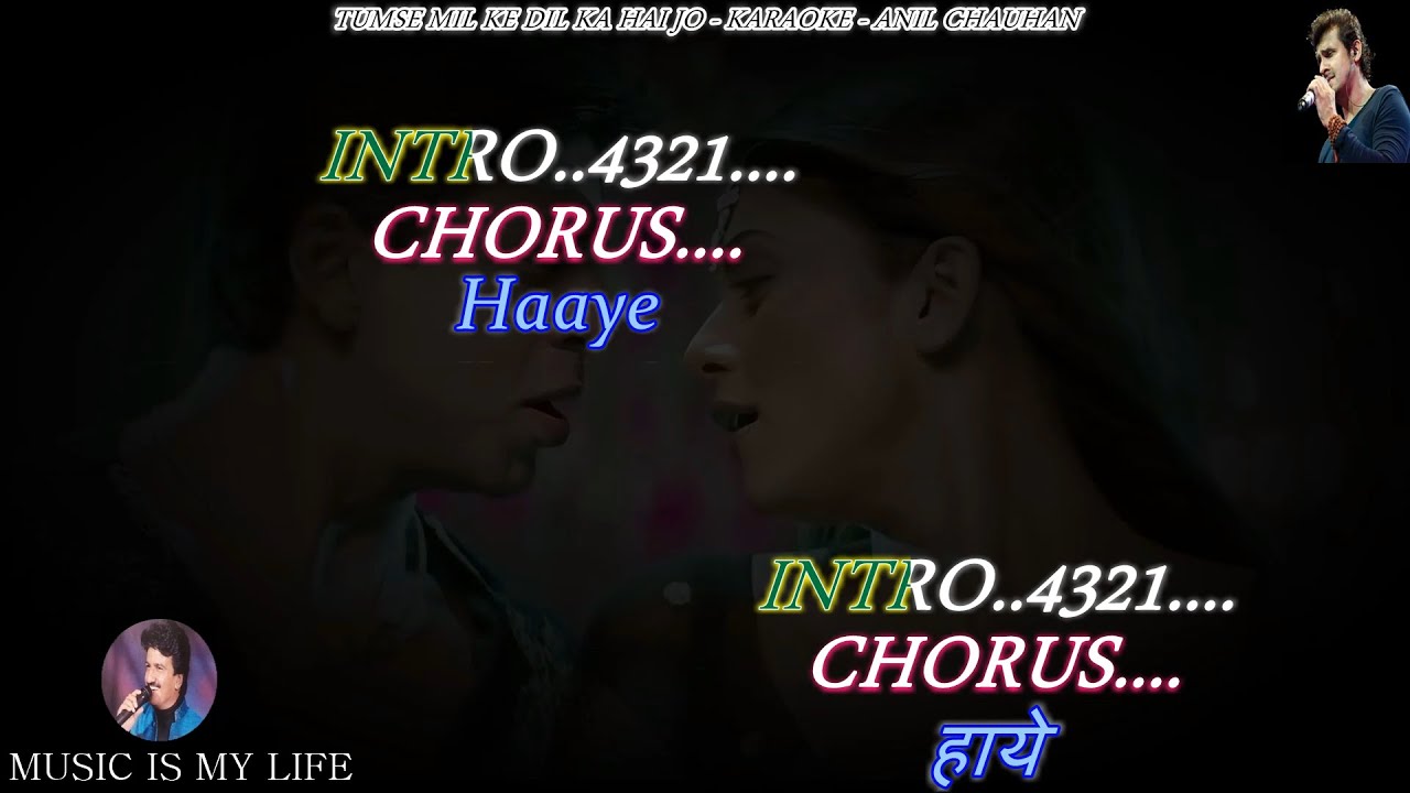 Tumse Milke Dil Ka Hai Jo Haal Karaoke With Scrolling Lyrics Eng  