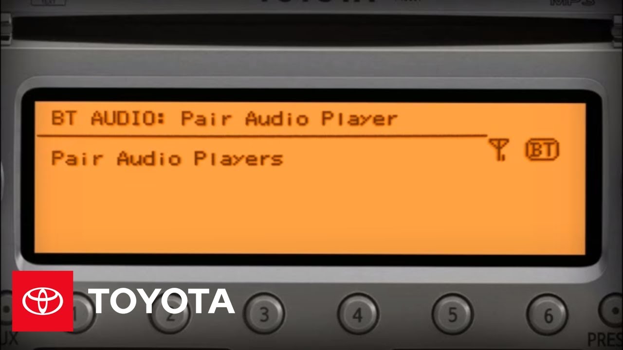 Toyota Corolla Owners Manual: Connecting a Bluetooth audio player Toyota Corolla Owners Manual: Connecting a Bluetooth audio player
